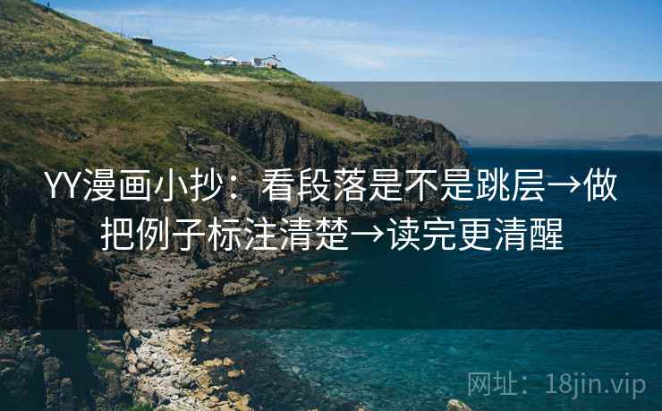 YY漫画小抄：看段落是不是跳层→做把例子标注清楚→读完更清醒